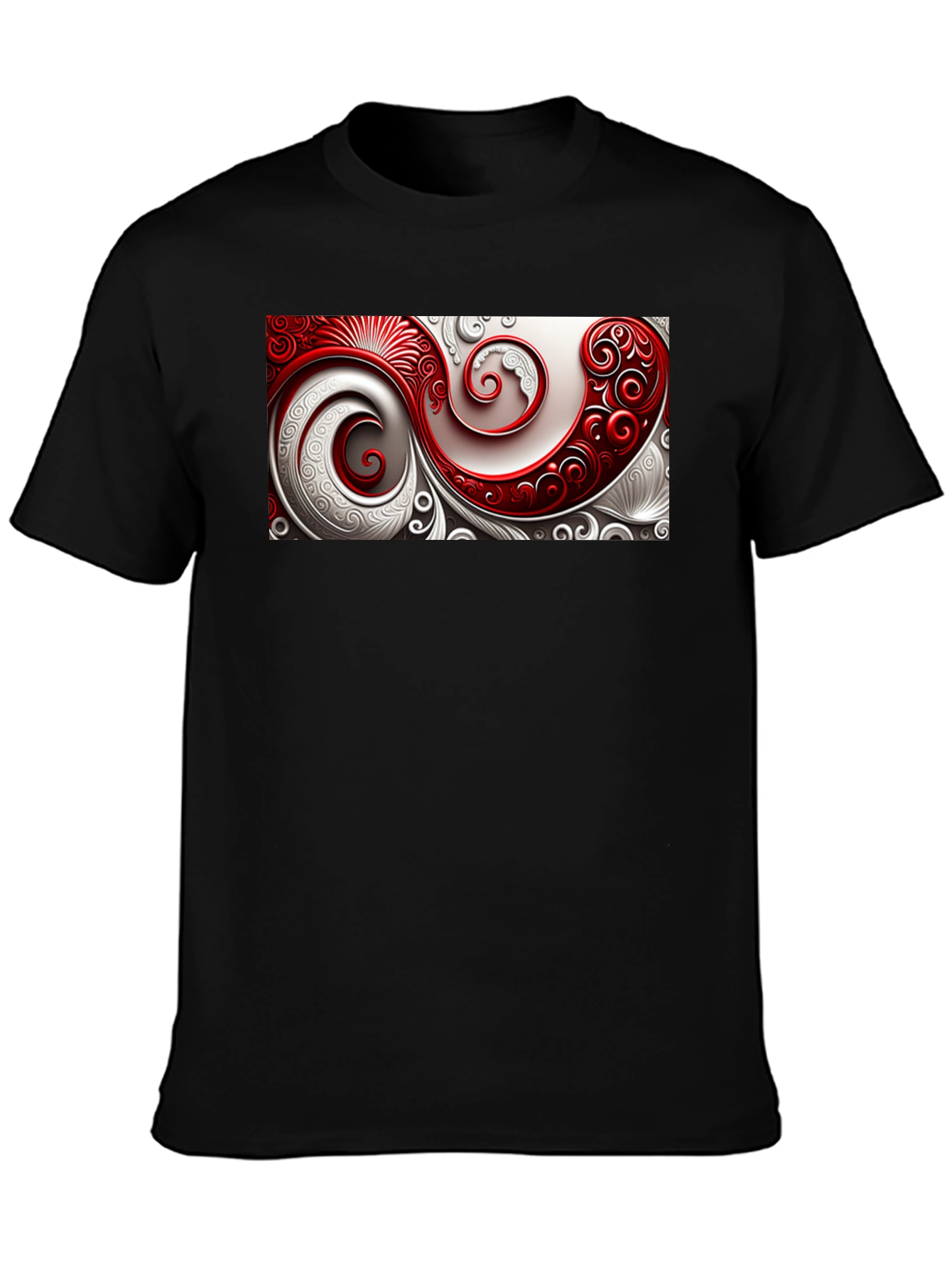Elegant Swirl Graphic T-Shirt