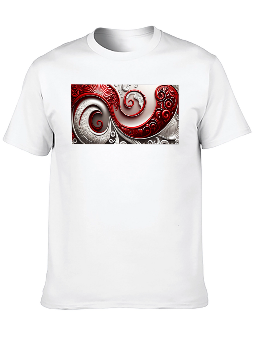 Elegant Swirl Graphic T-Shirt