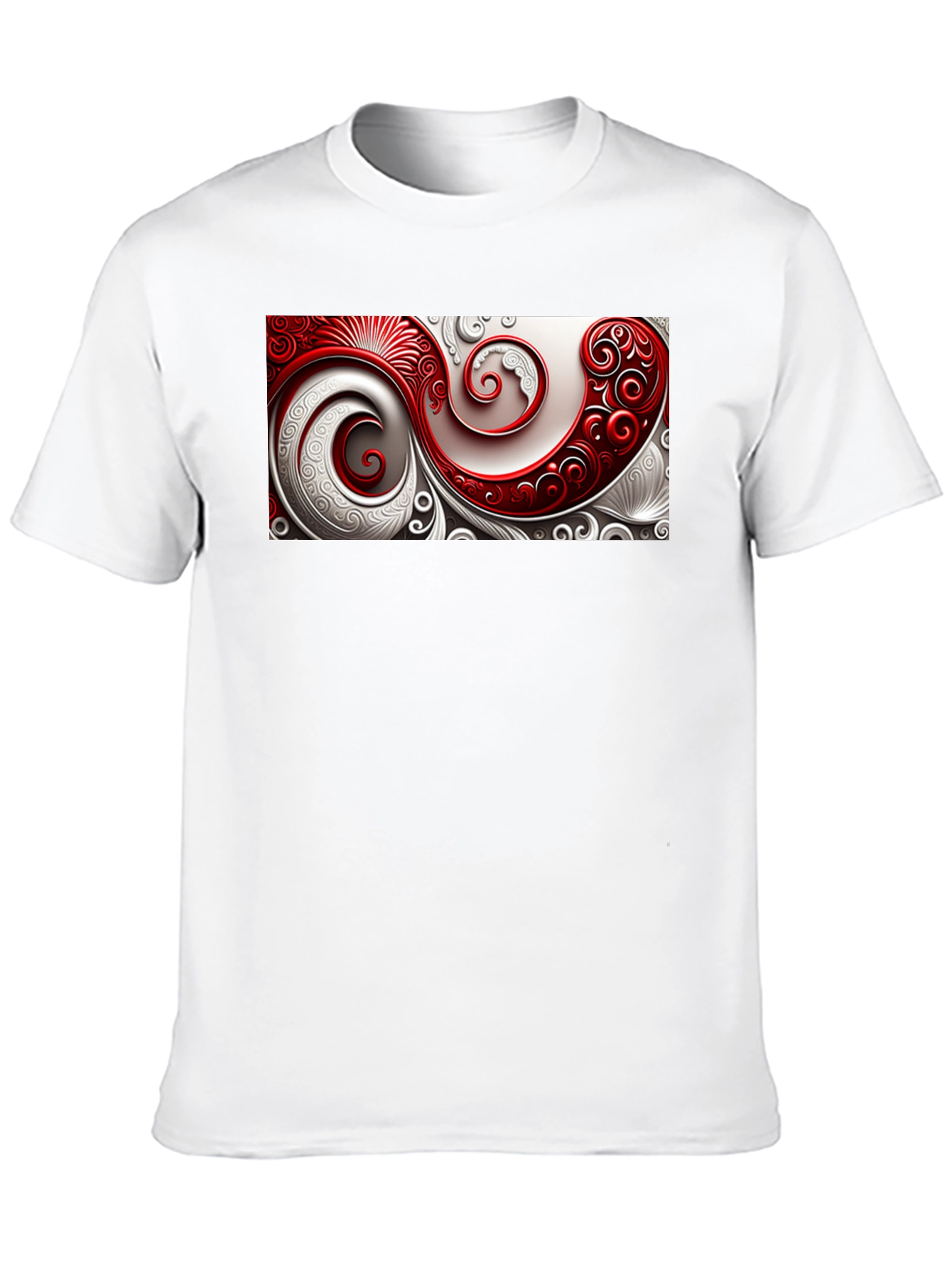 Elegant Swirl Graphic T-Shirt