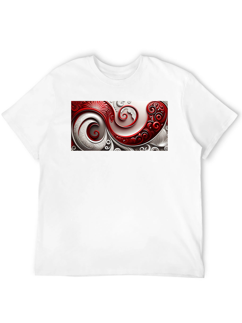 Elegant Swirl Graphic T-Shirt