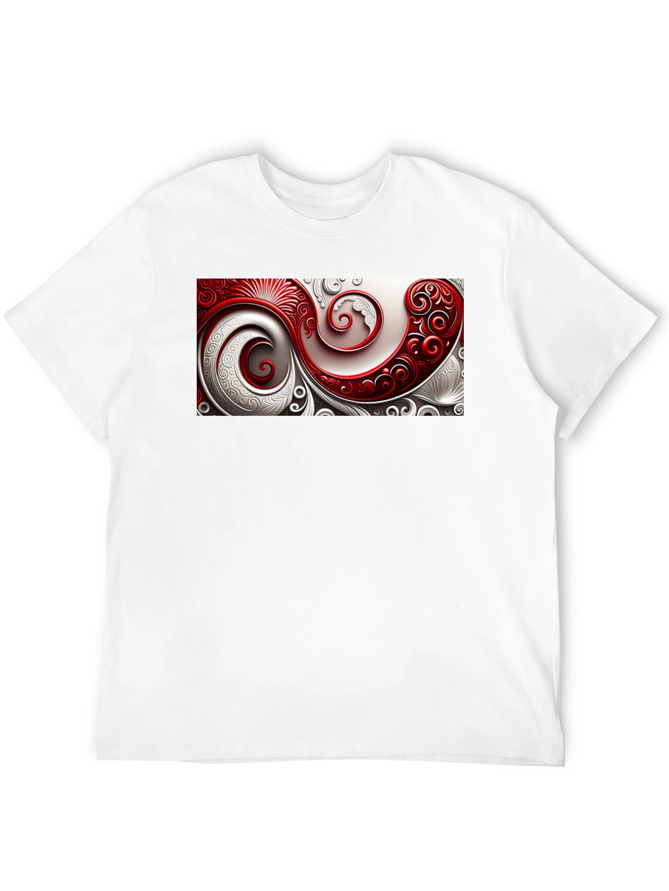 Elegant Swirl Graphic T-Shirt