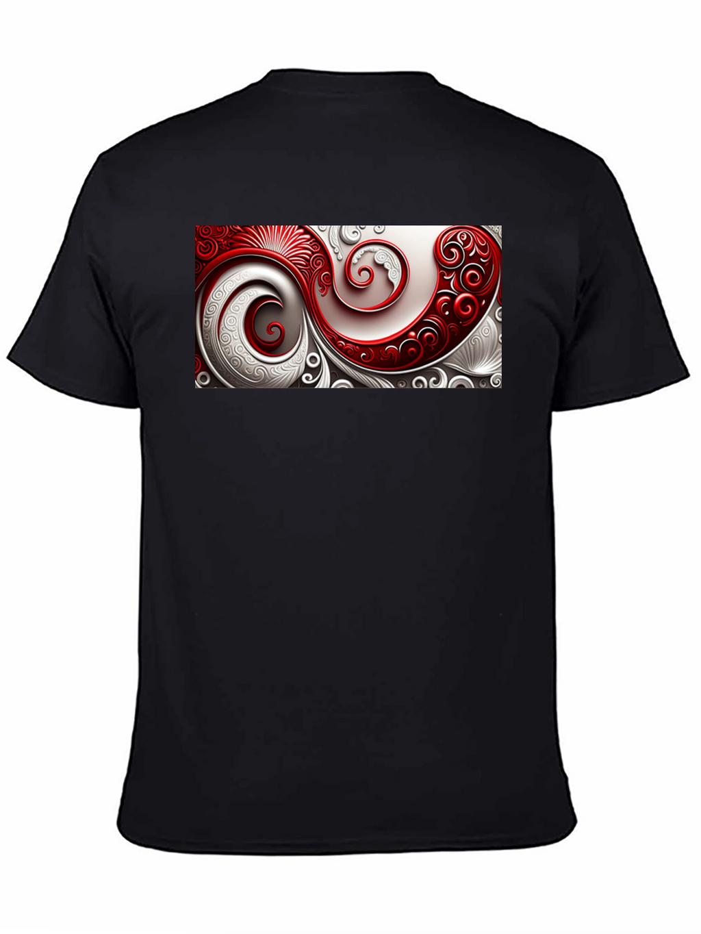 Elegant Swirl Graphic T-Shirt