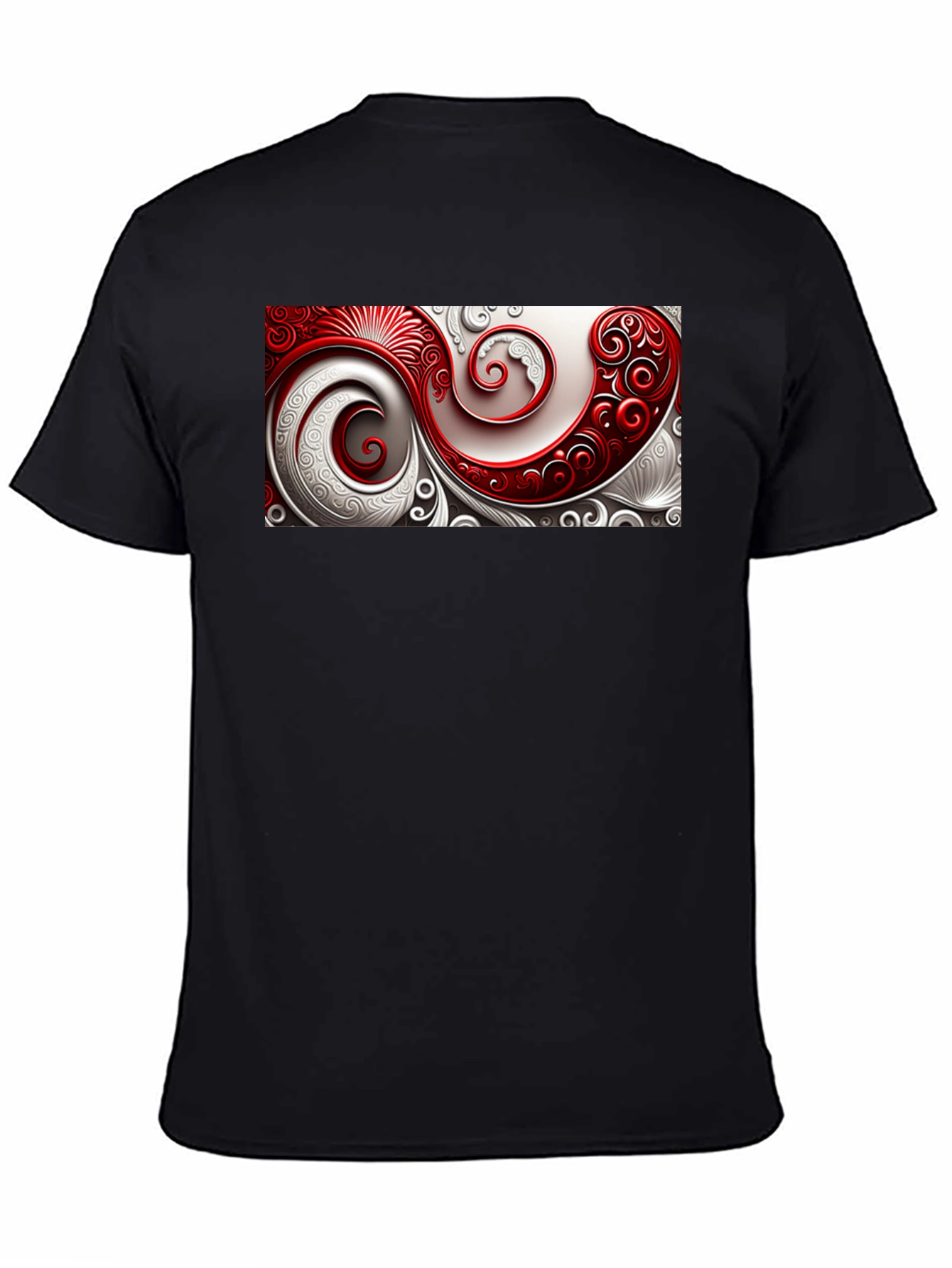 Elegant Swirl Graphic T-Shirt