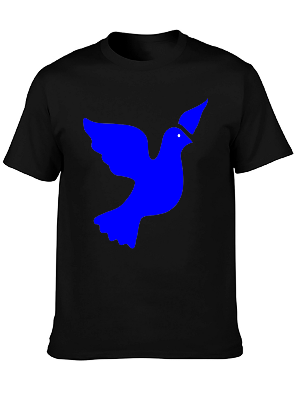 Dove Graphic Tee - Black Cotton Blend