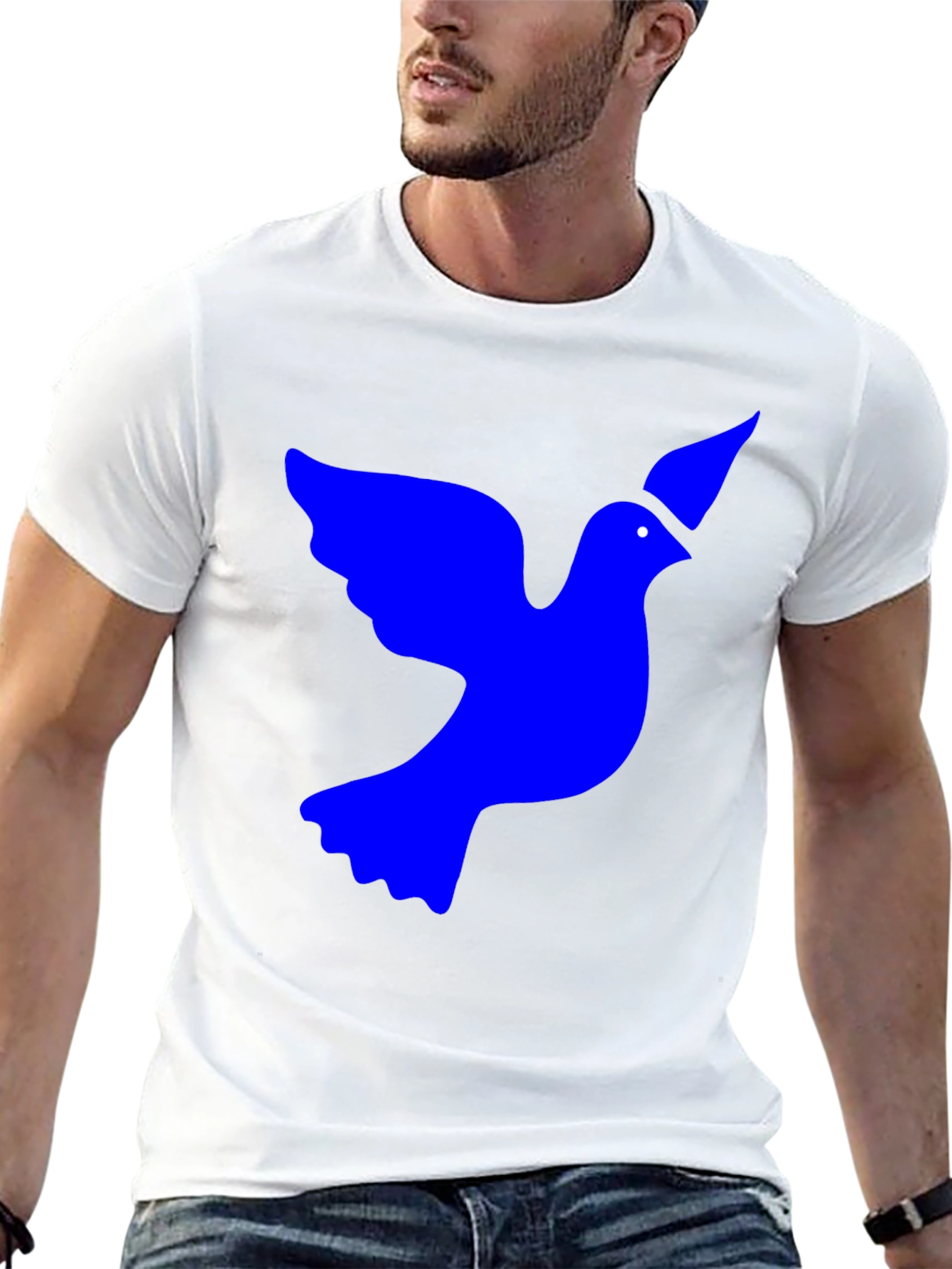 Dove Graphic Tee - Black Cotton Blend