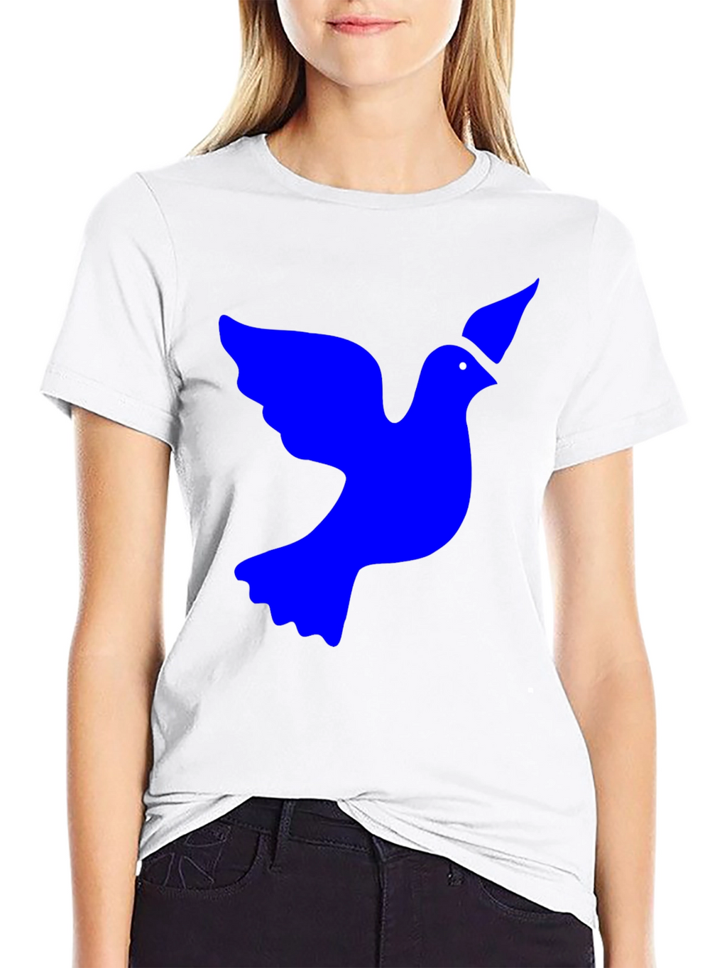 Dove Graphic Tee - Black Cotton Blend