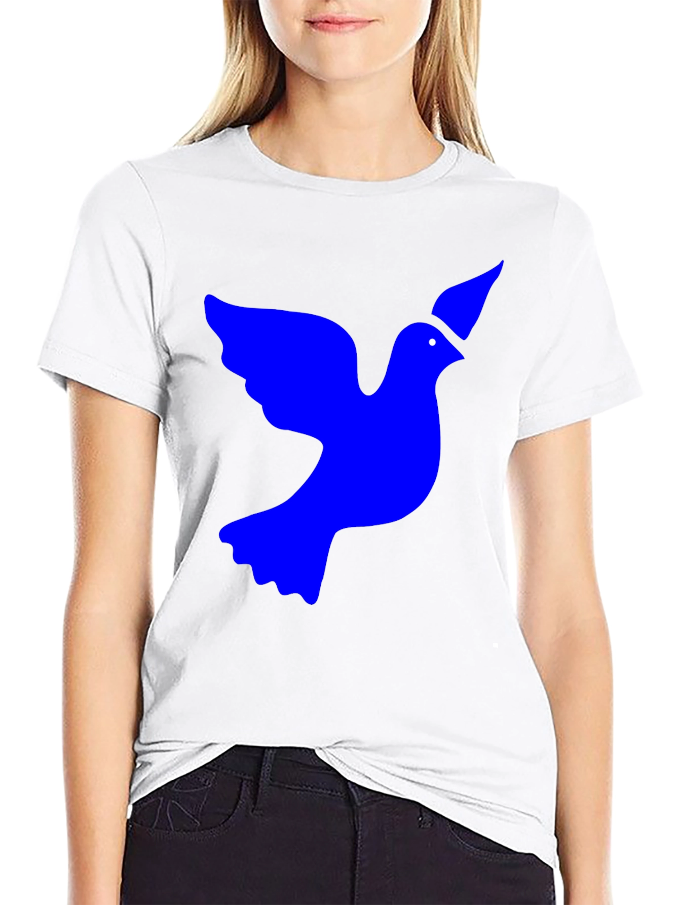 Dove Graphic Tee - Black Cotton Blend