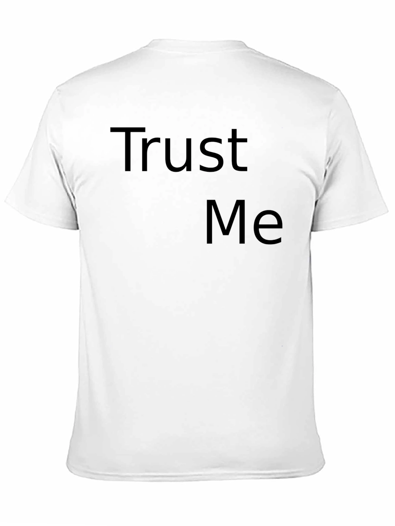 Trust Me Graphic Tee - Mens Casual Black T-Shirt