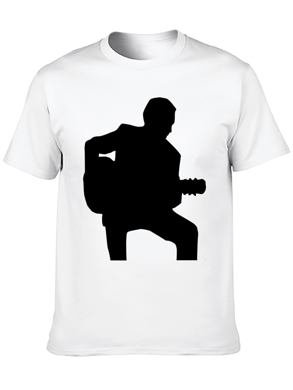 Guitar Silhouette Black T-Shirt