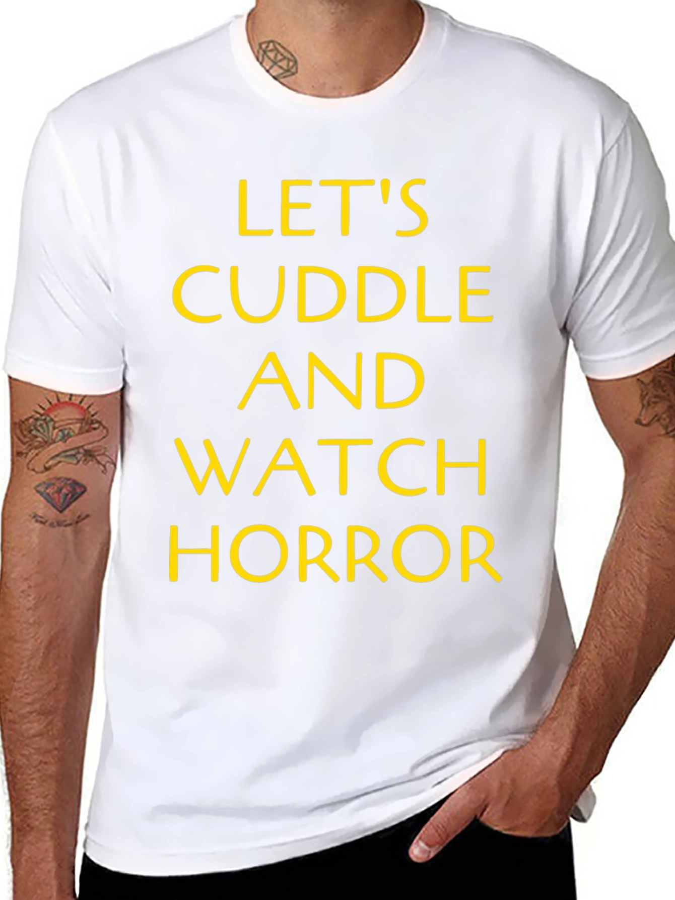 Cuddle and Watch Horror T-Shirt