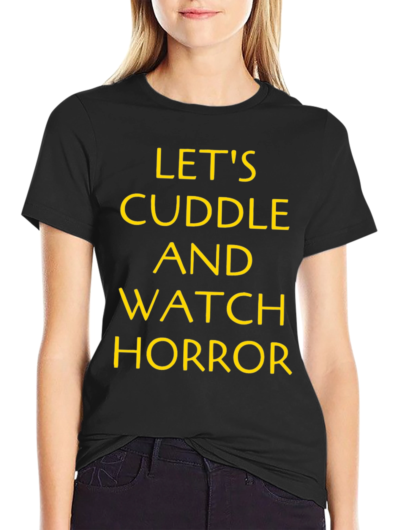 Cuddle and Watch Horror T-Shirt