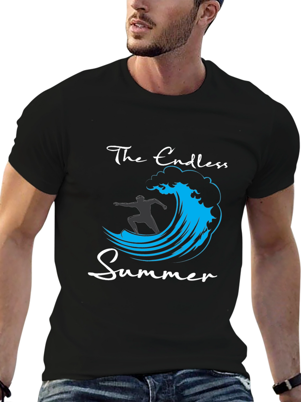 Endless Summer Graphic Tee - Surfer Wave T-Shirt