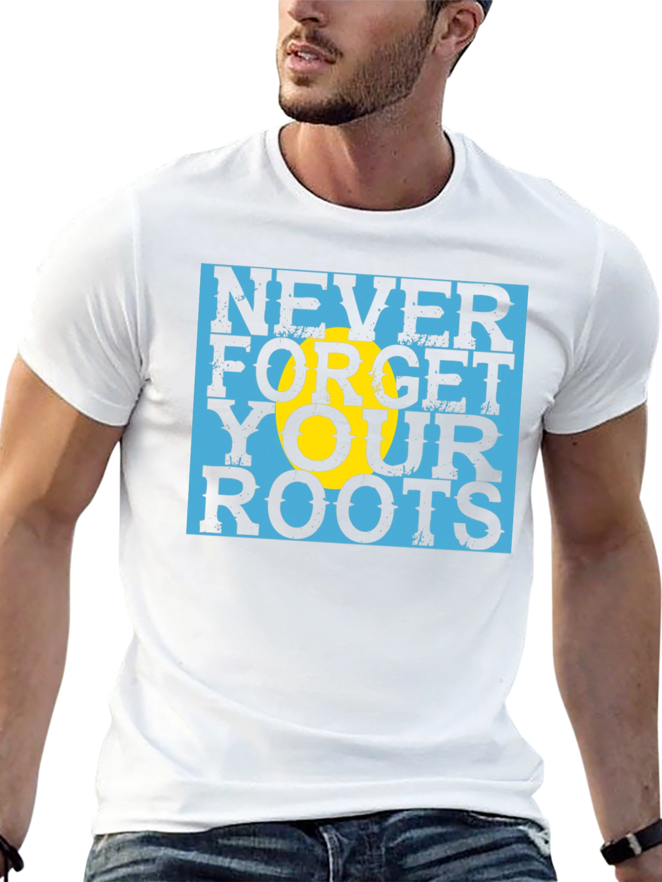 Never Forget Your Roots Black T-Shirt