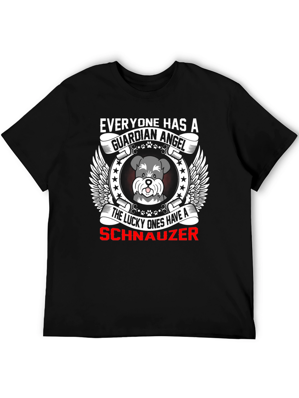 Guardian Angel Schnauzer T-Shirt