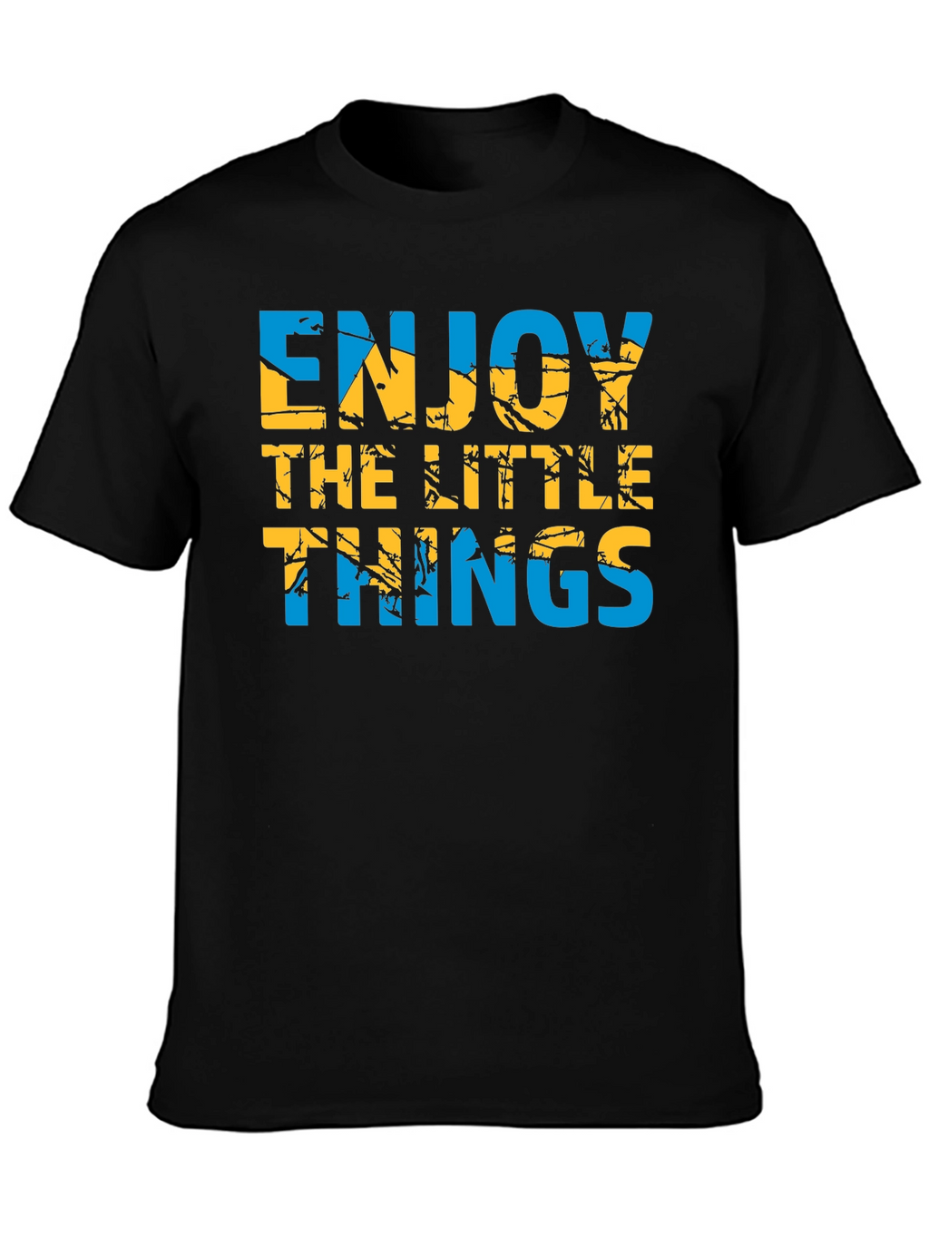 Enjoy the Little Things Graphic T-Shirt - Black