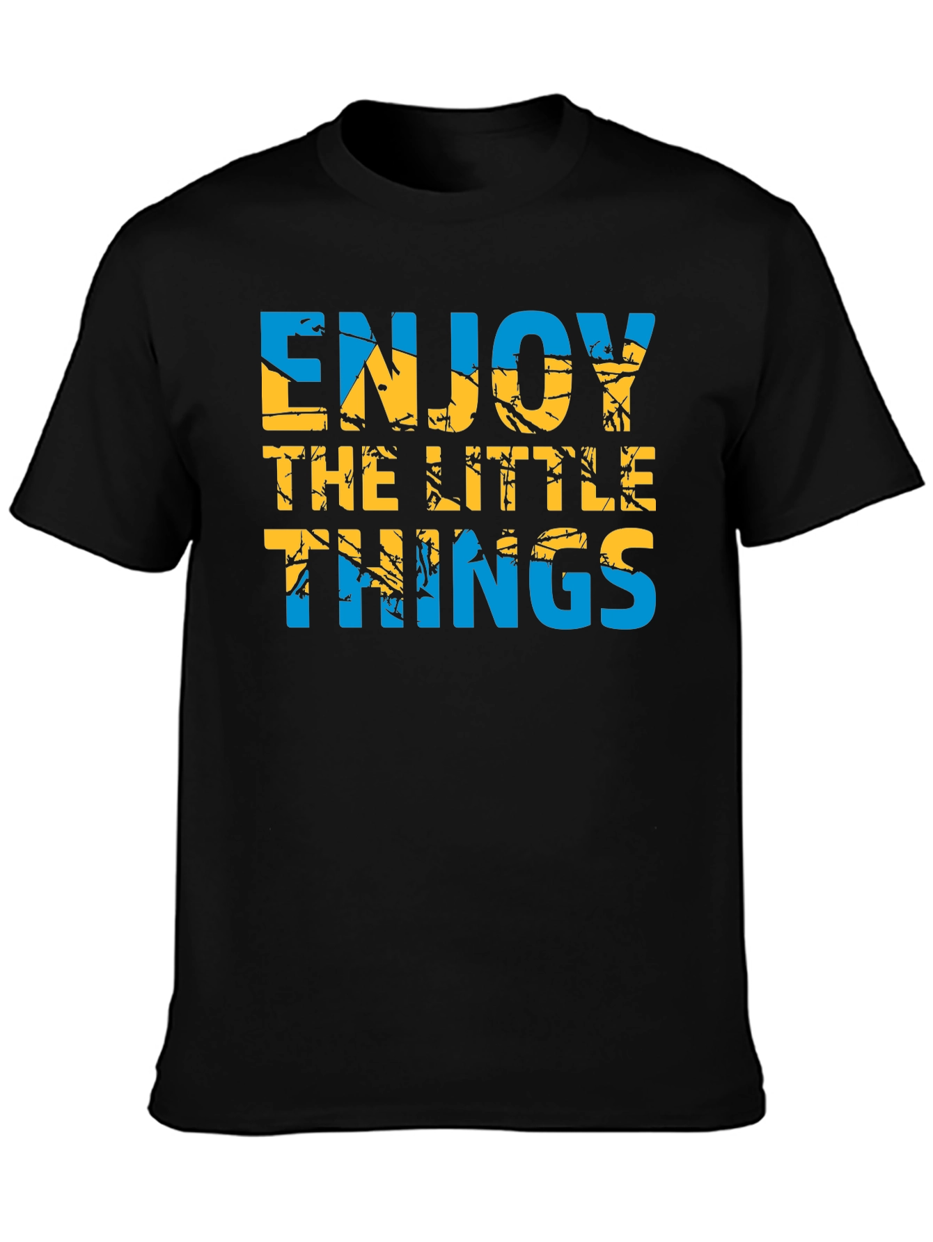 Enjoy the Little Things Graphic T-Shirt - Black