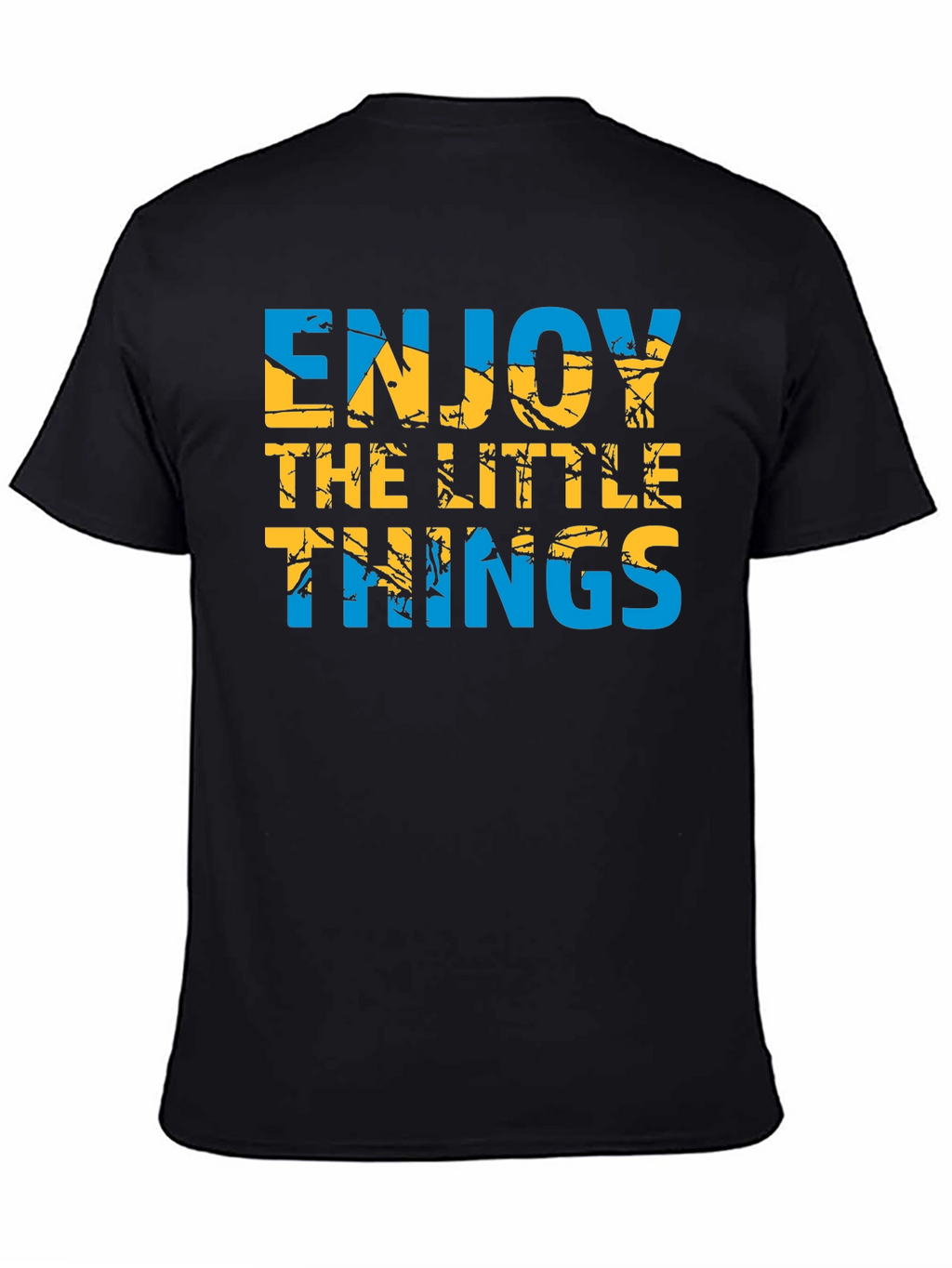 Enjoy the Little Things Graphic T-Shirt - Black