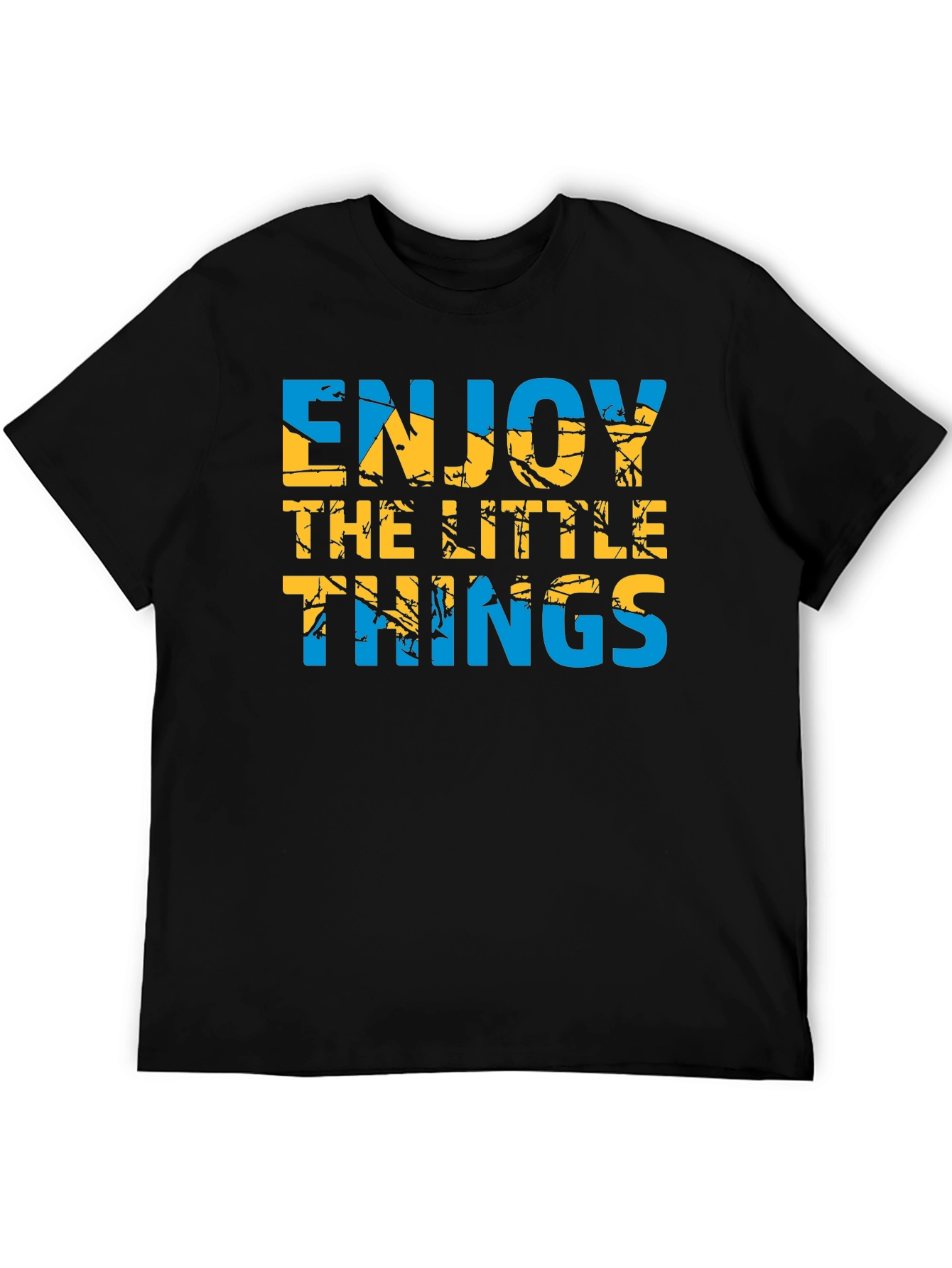 Enjoy the Little Things Graphic T-Shirt - Black