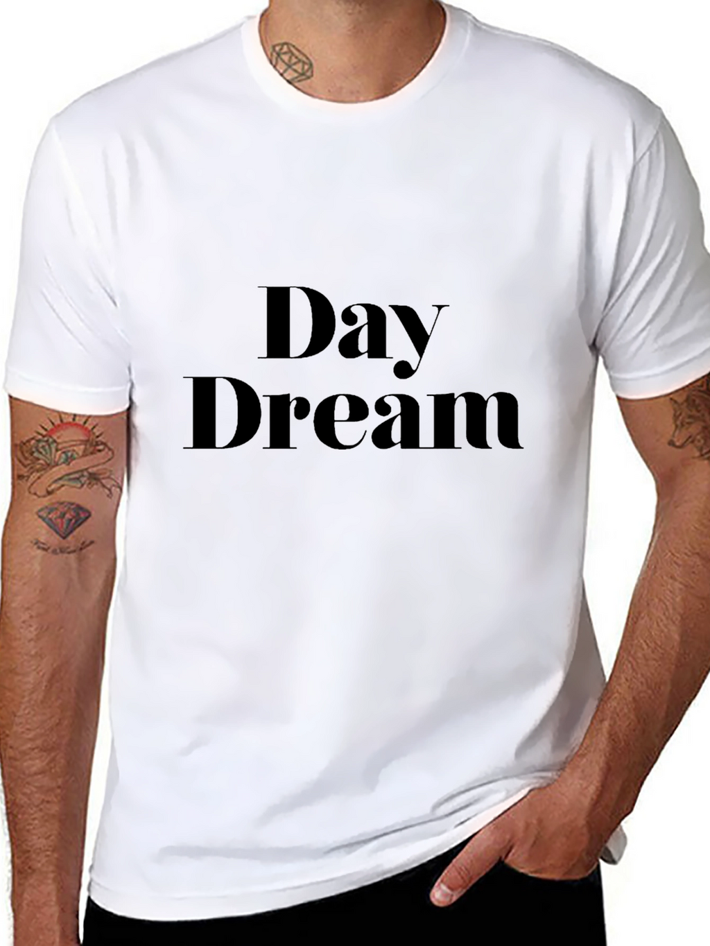 Day Dream Black Graphic T-Shirt