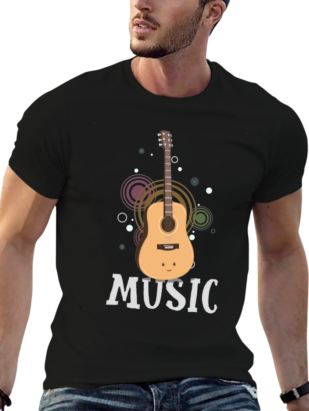 Music Guitar Graphic T-Shirt