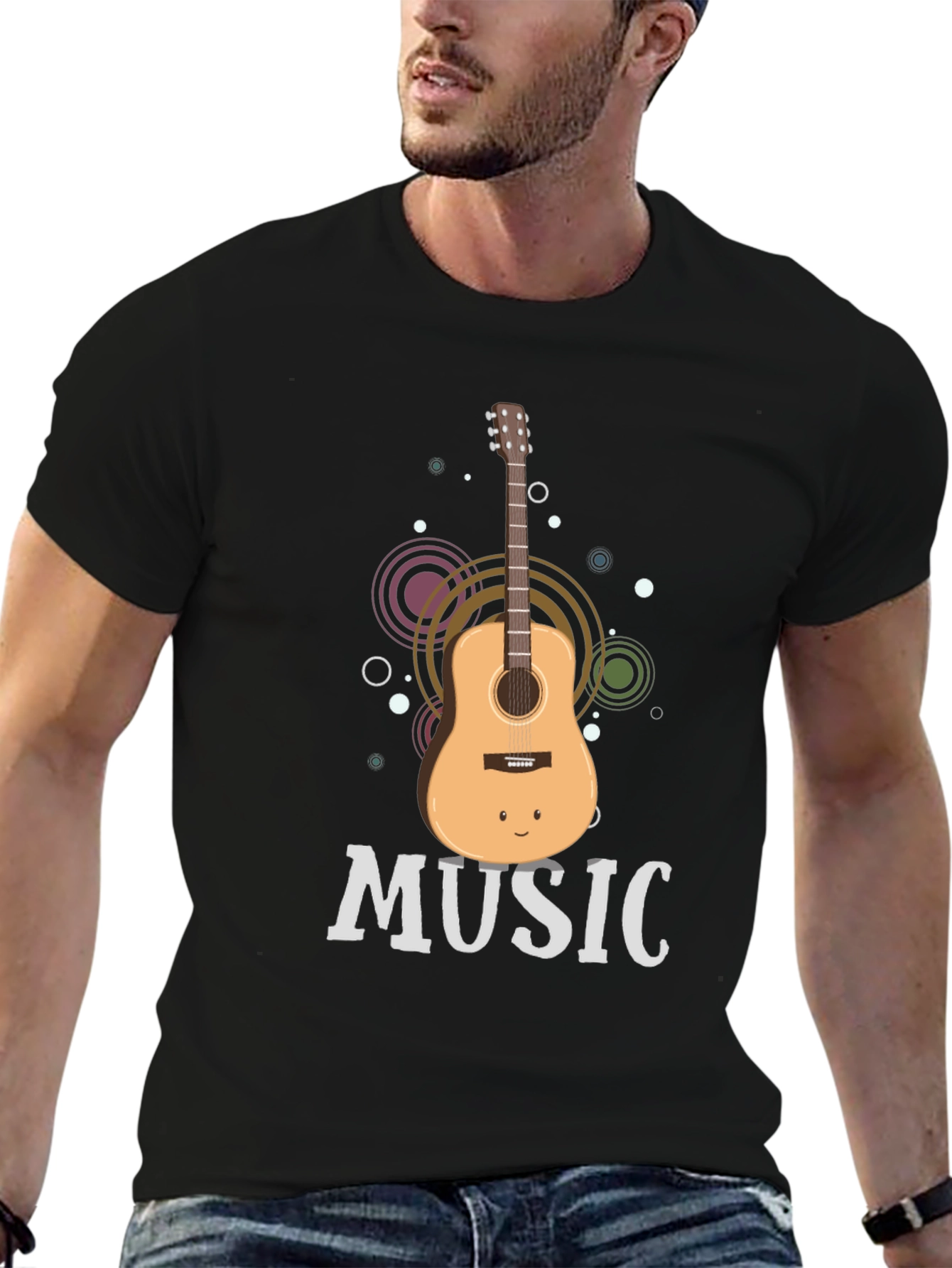 Music Guitar Graphic T-Shirt