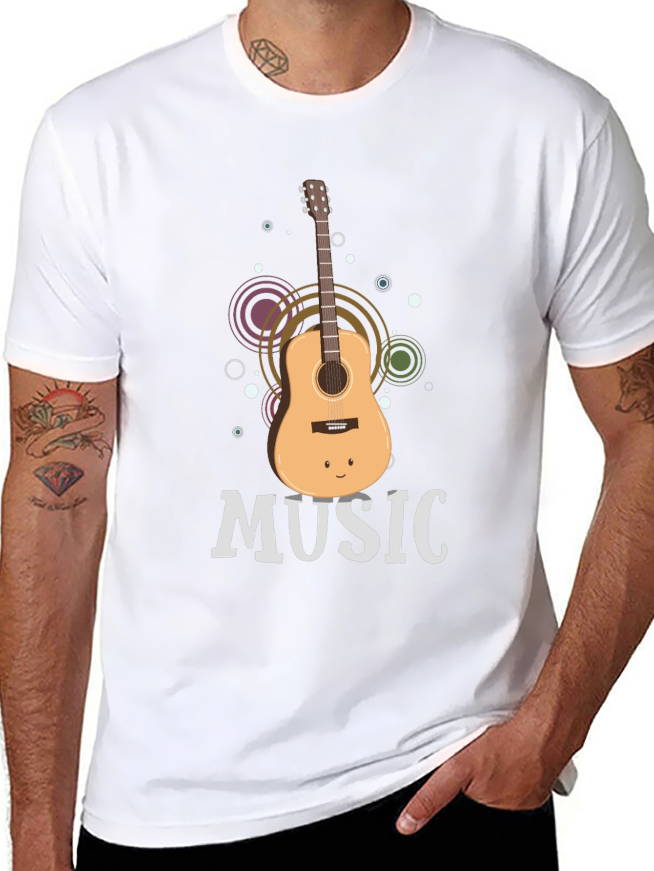 Music Guitar Graphic T-Shirt