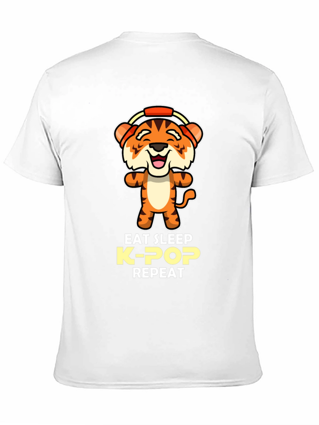 Eat Sleep K-Pop Repeat Tiger Graphic Tee