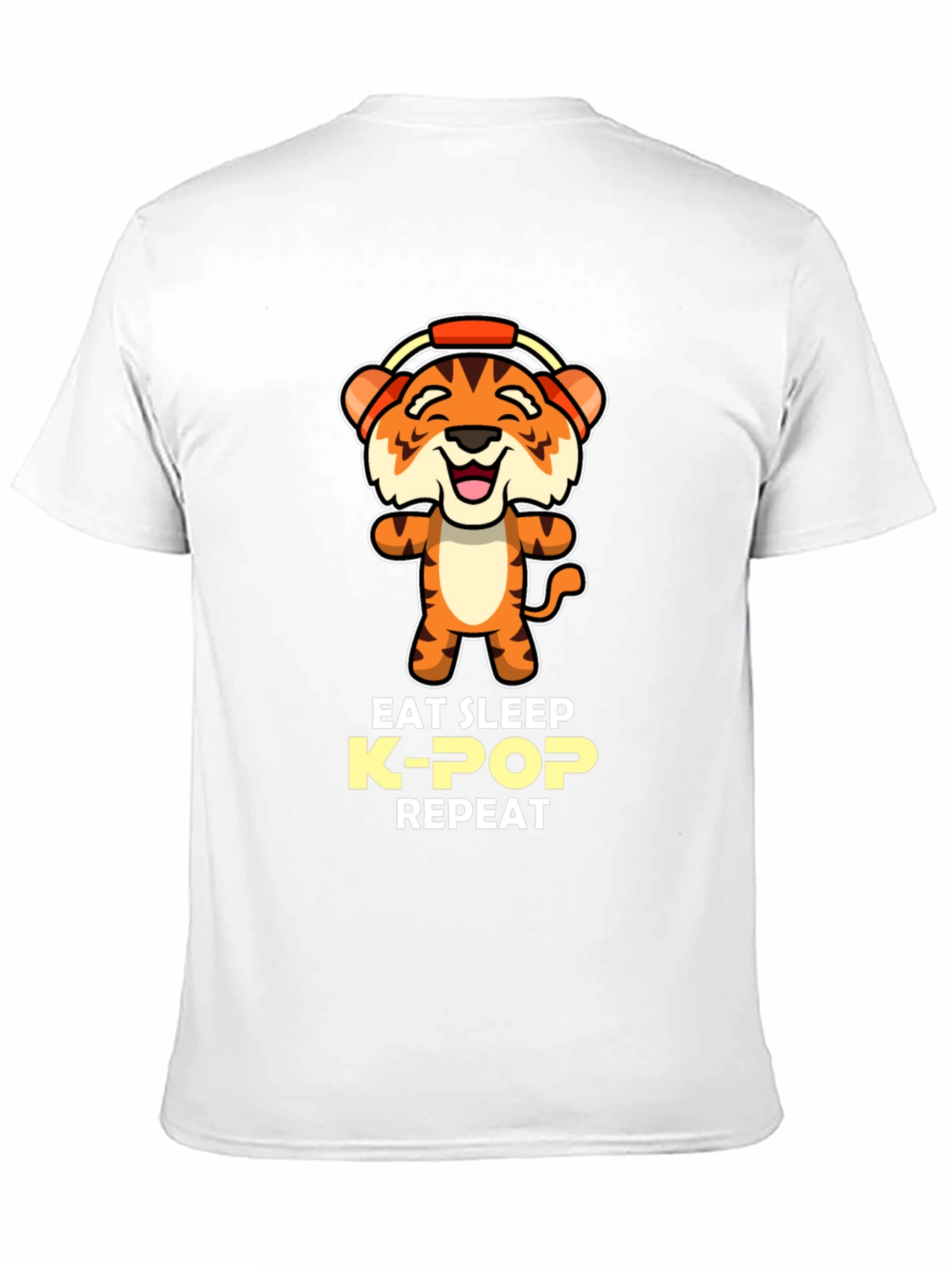 Eat Sleep K-Pop Repeat Tiger Graphic Tee