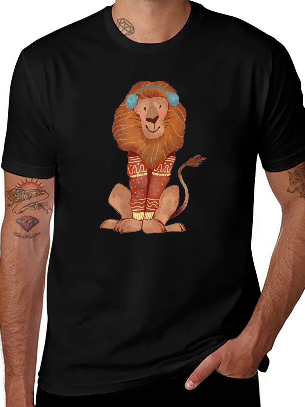 Lion Graphic Tee - Winter Fun