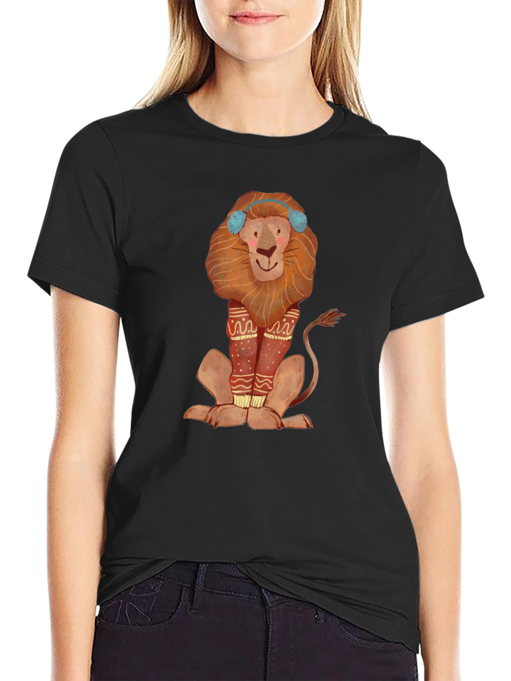 Lion Graphic Tee - Winter Fun