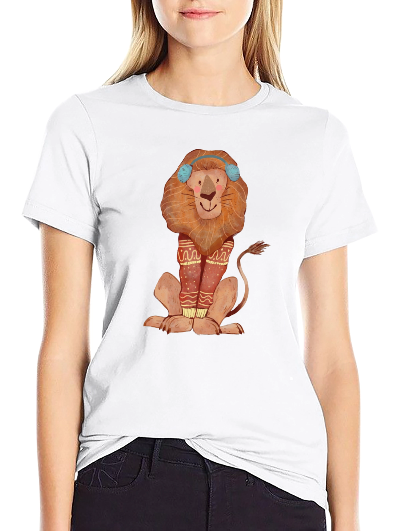 Lion Graphic Tee - Winter Fun
