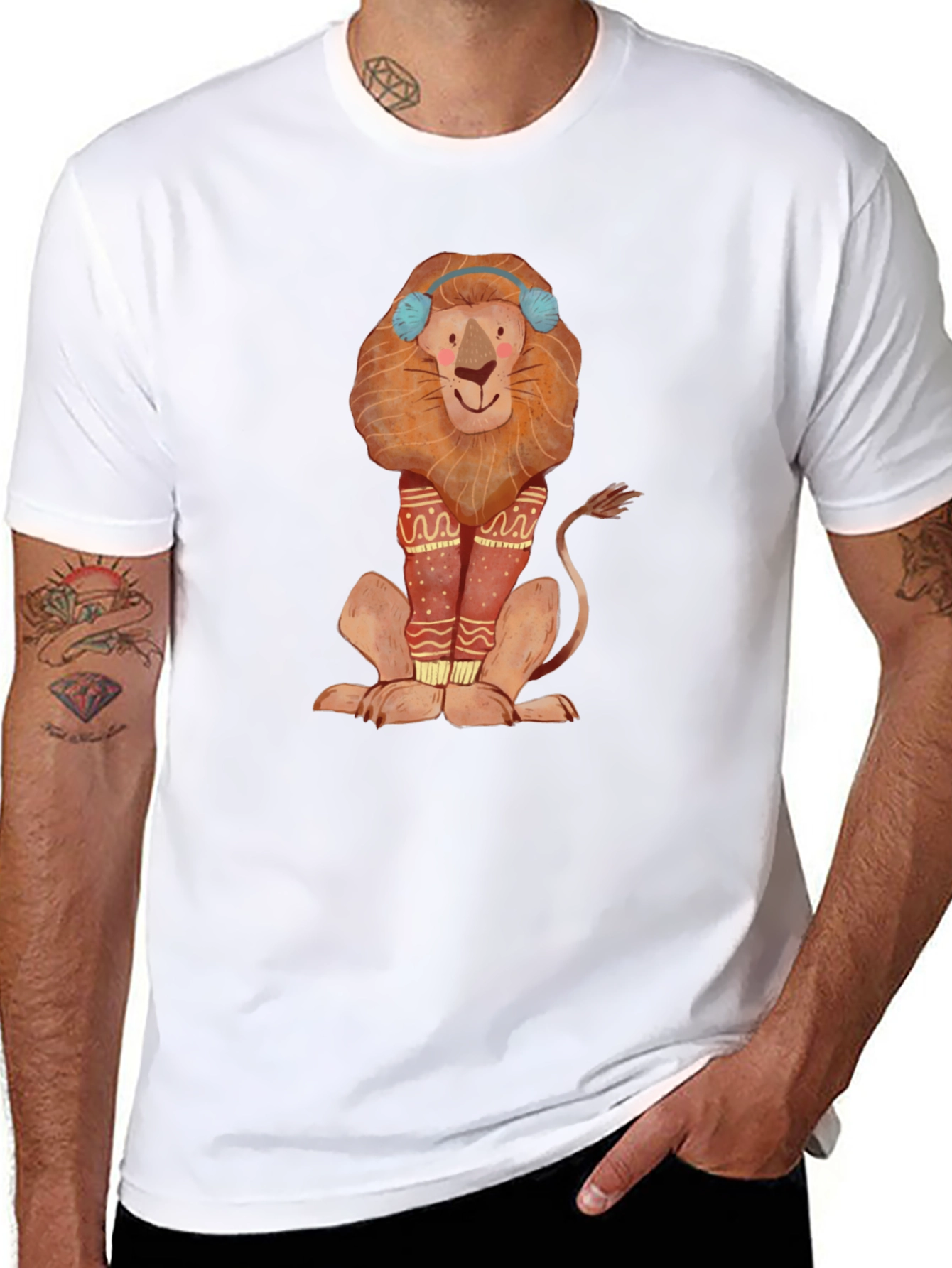 Lion Graphic Tee - Winter Fun