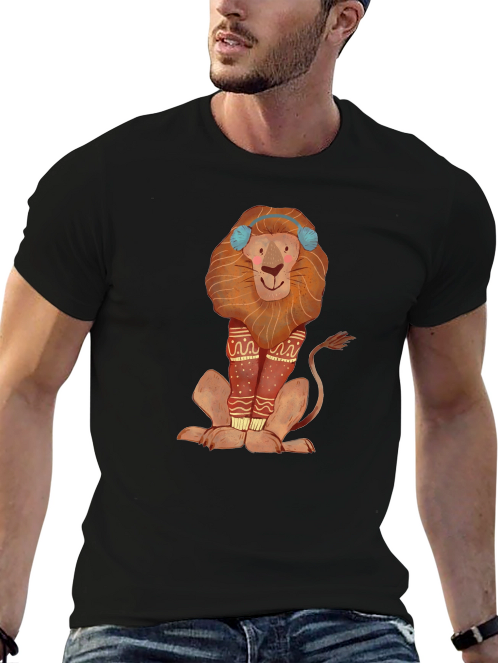 Lion Graphic Tee - Winter Fun