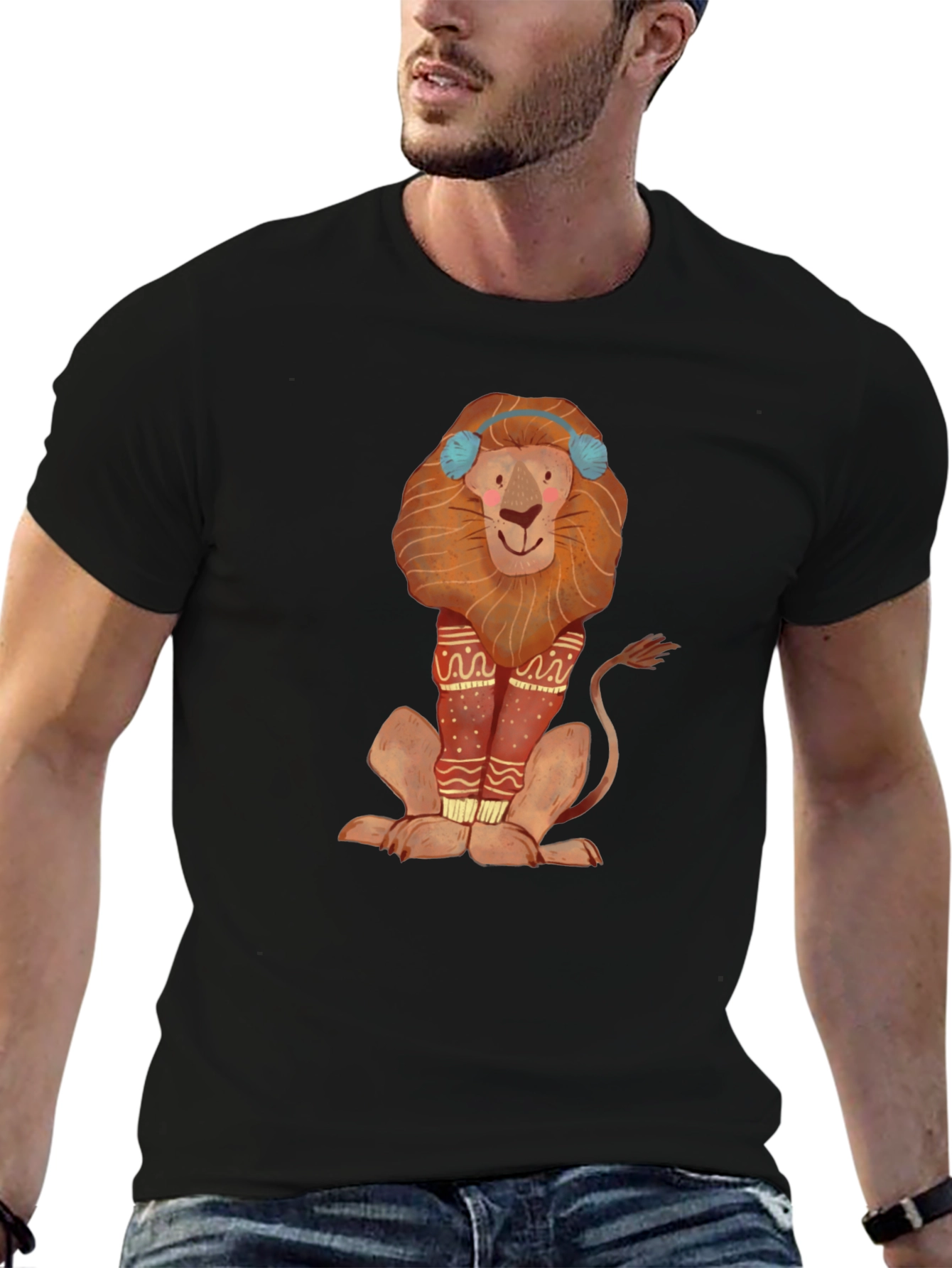 Lion Graphic Tee - Winter Fun