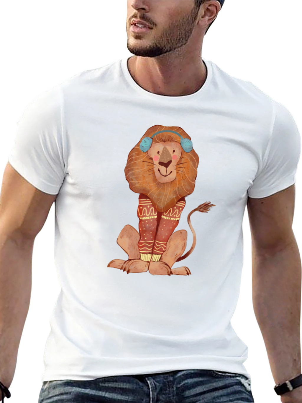 Lion Graphic Tee - Winter Fun