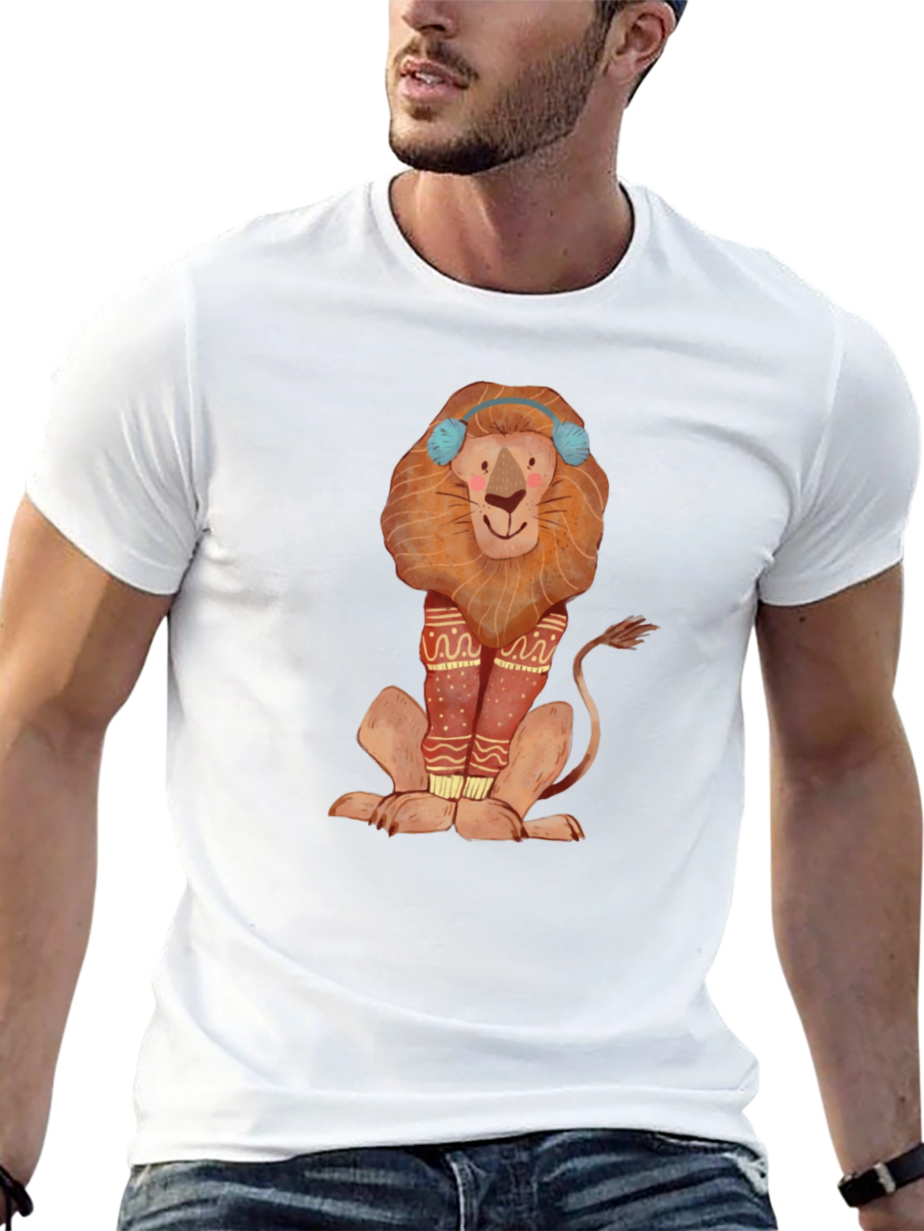 Lion Graphic Tee - Winter Fun