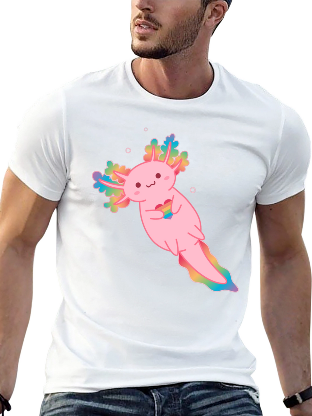 Axolotl Pride T-Shirt - Cute Amphibian Tee