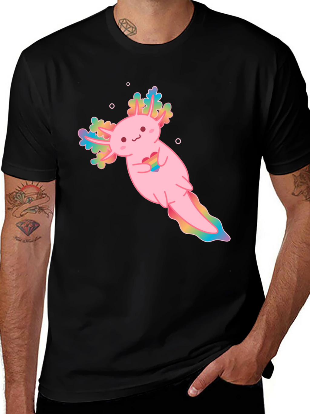 Axolotl Pride T-Shirt - Cute Amphibian Tee