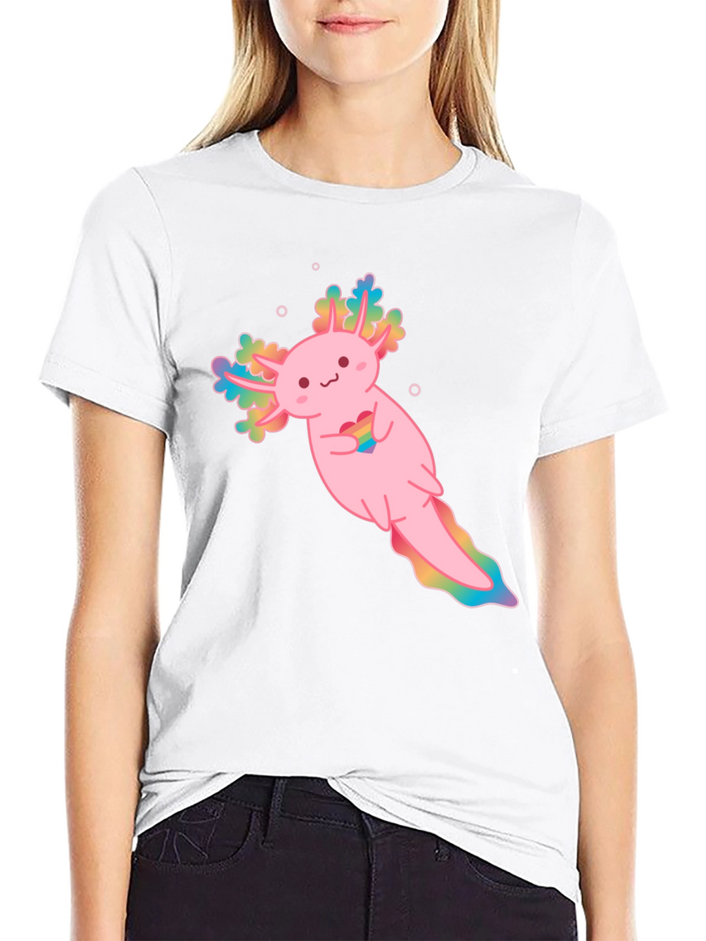 Axolotl Pride T-Shirt - Cute Amphibian Tee