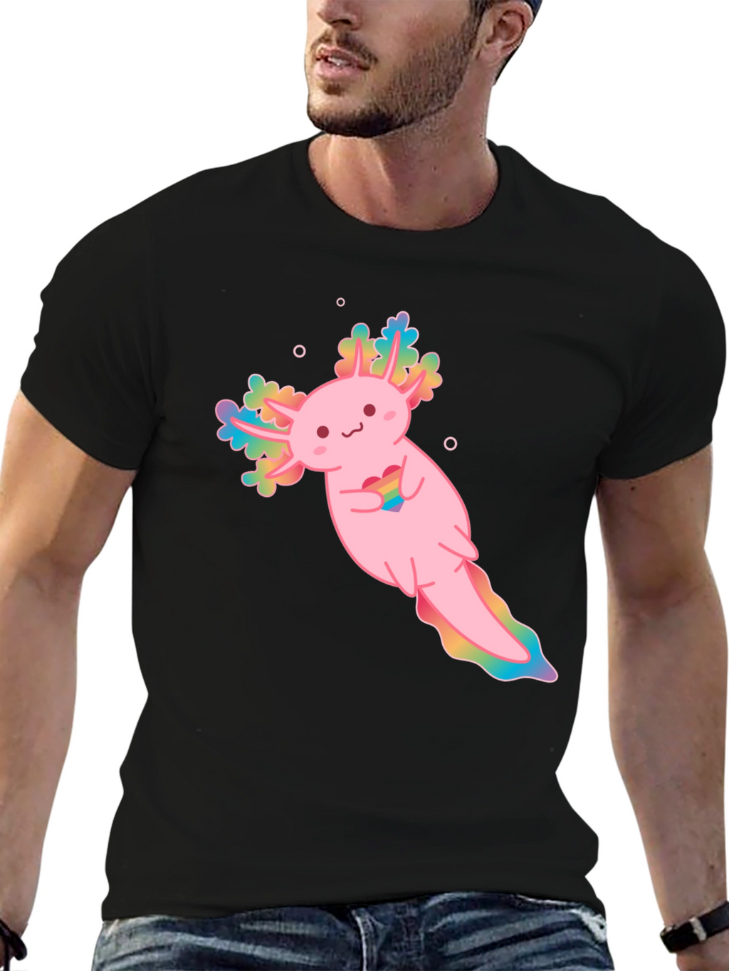 Axolotl Pride T-Shirt - Cute Amphibian Tee