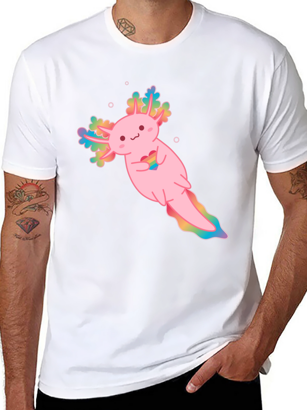Axolotl Pride T-Shirt - Cute Amphibian Tee