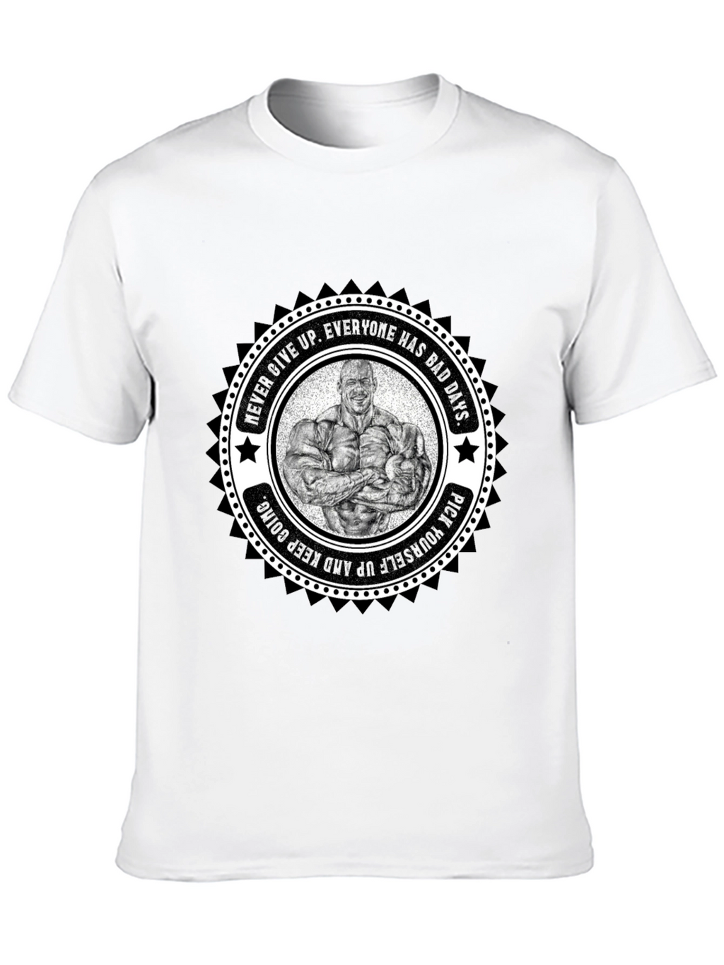 Motivational Bodybuilder Graphic T-Shirt
