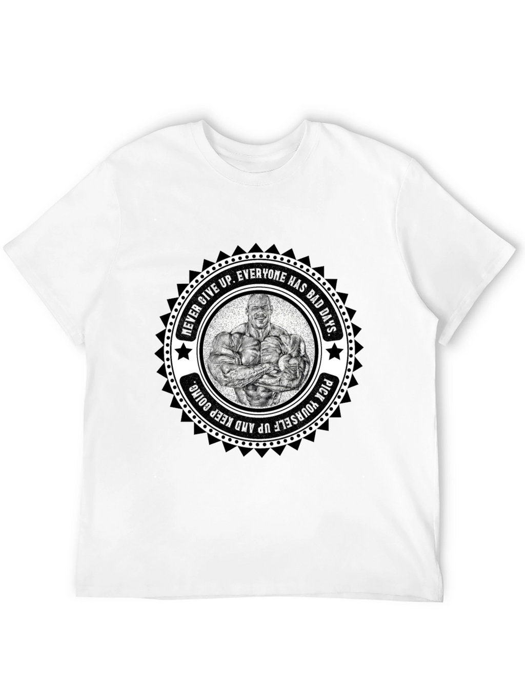 Motivational Bodybuilder Graphic T-Shirt