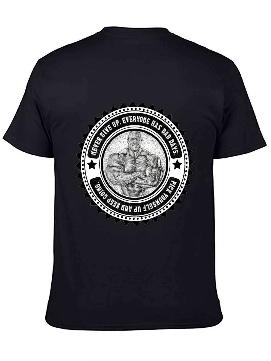 Motivational Bodybuilder Graphic T-Shirt
