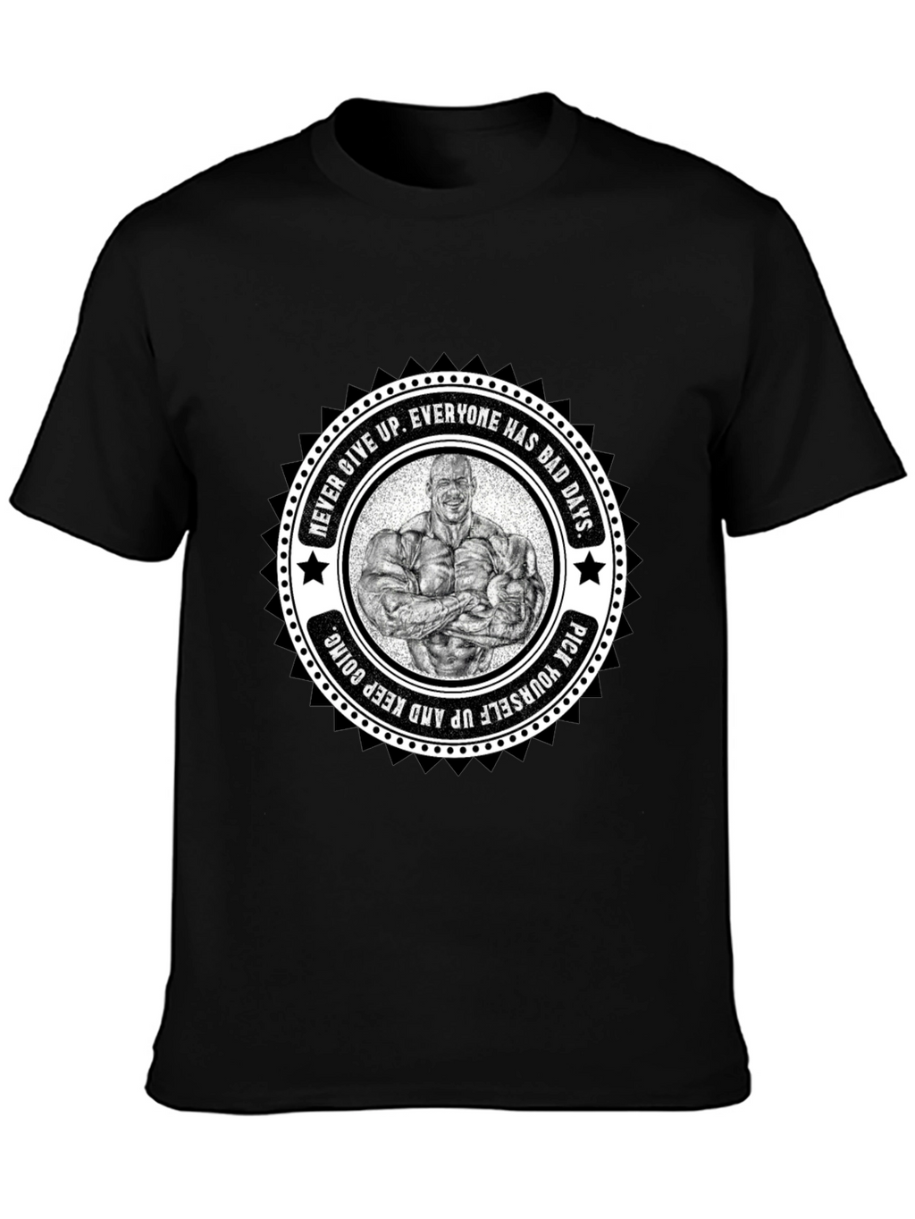 Motivational Bodybuilder Graphic T-Shirt
