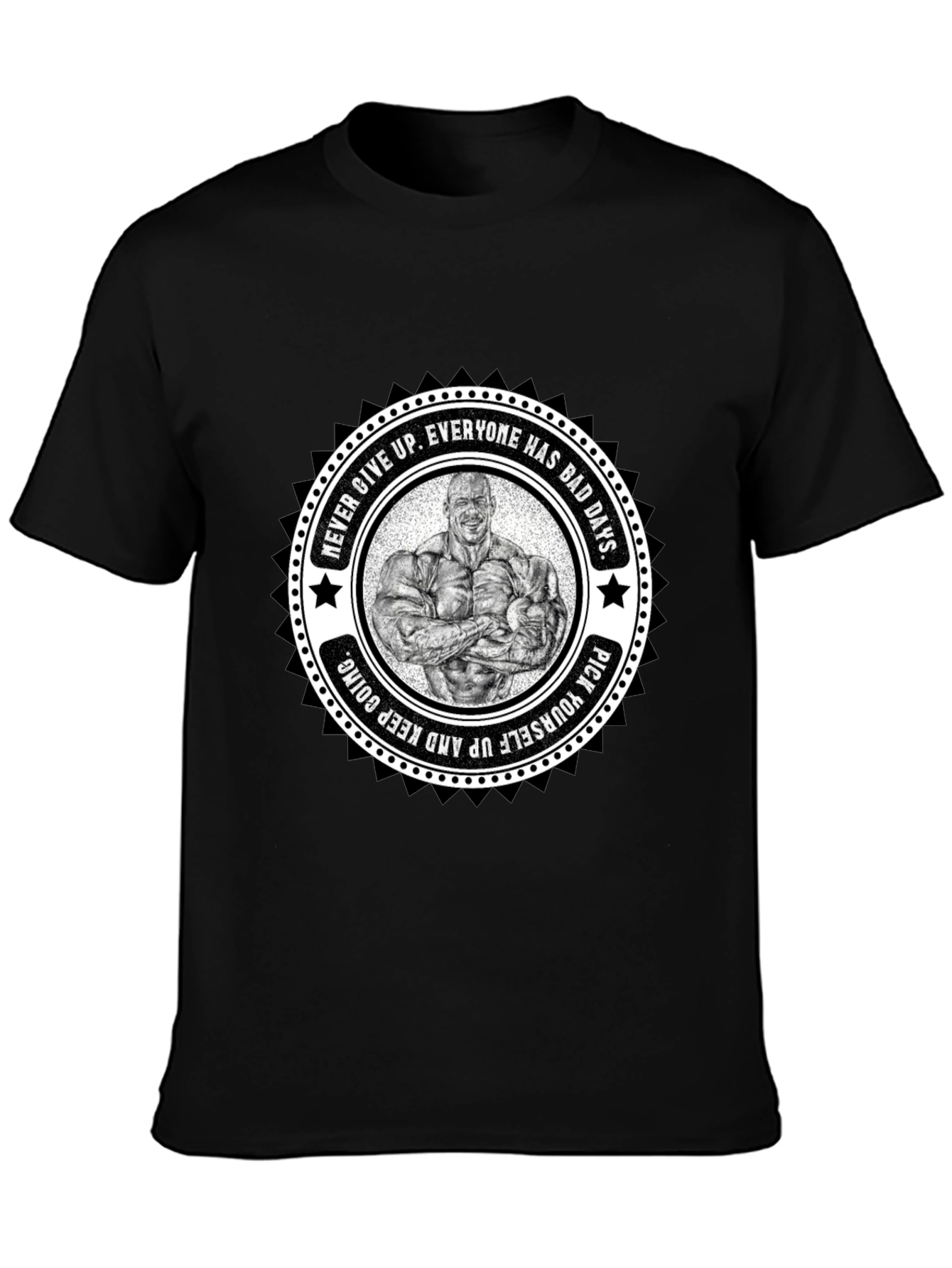 Motivational Bodybuilder Graphic T-Shirt