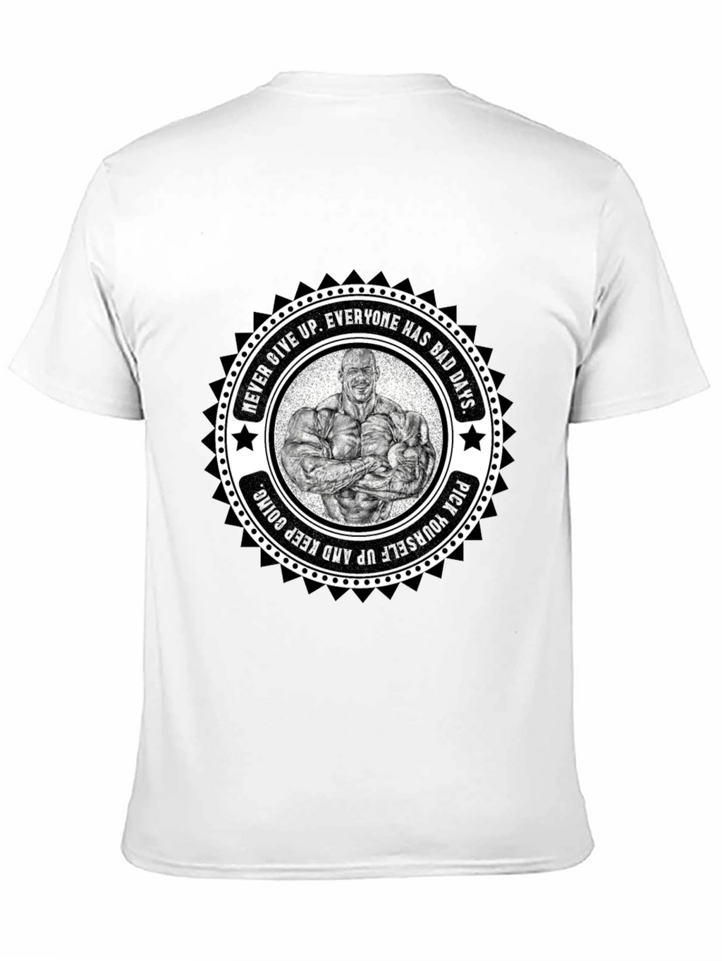 Motivational Bodybuilder Graphic T-Shirt