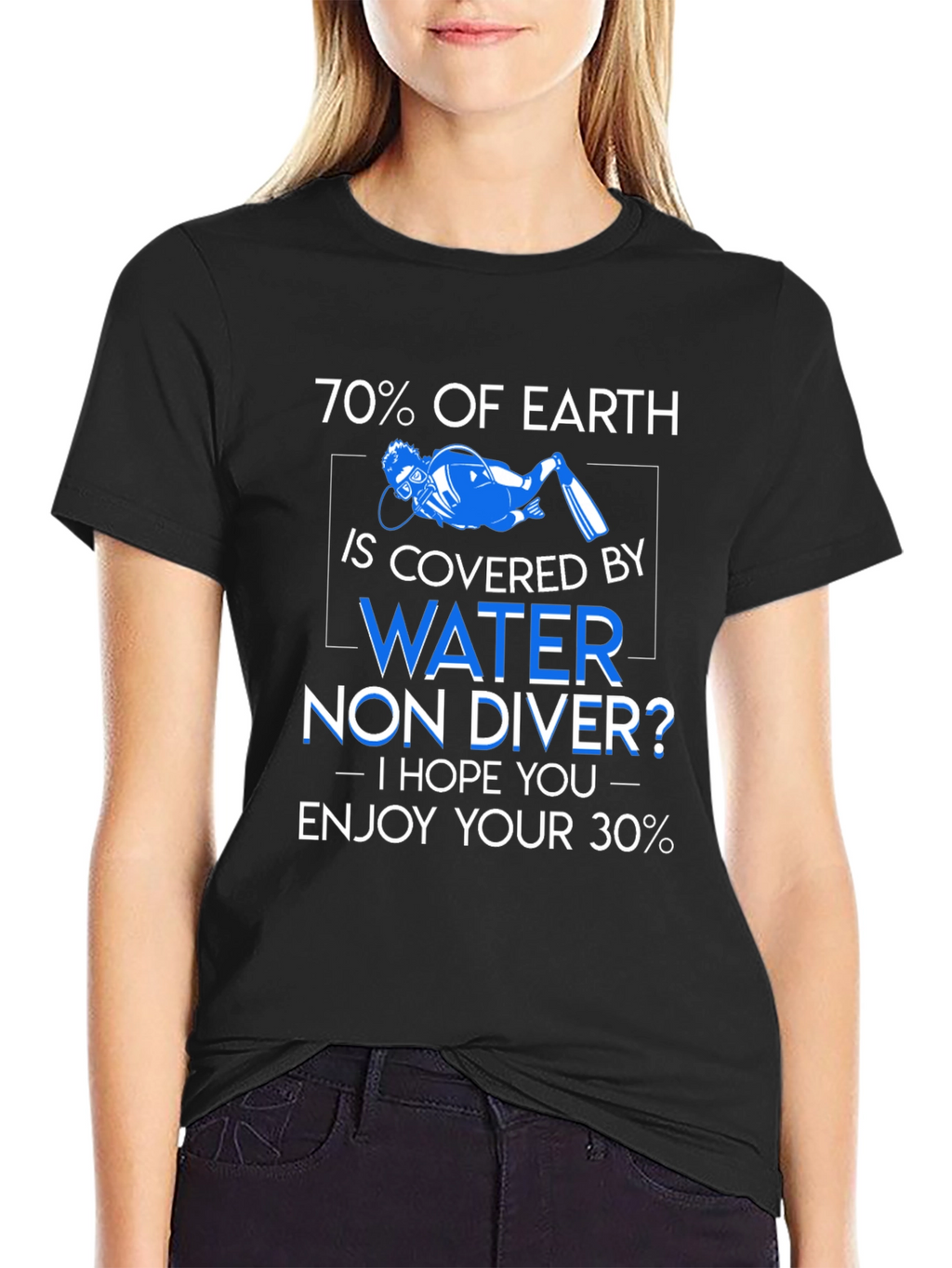 Diver T-Shirt - 70% Earth is Water