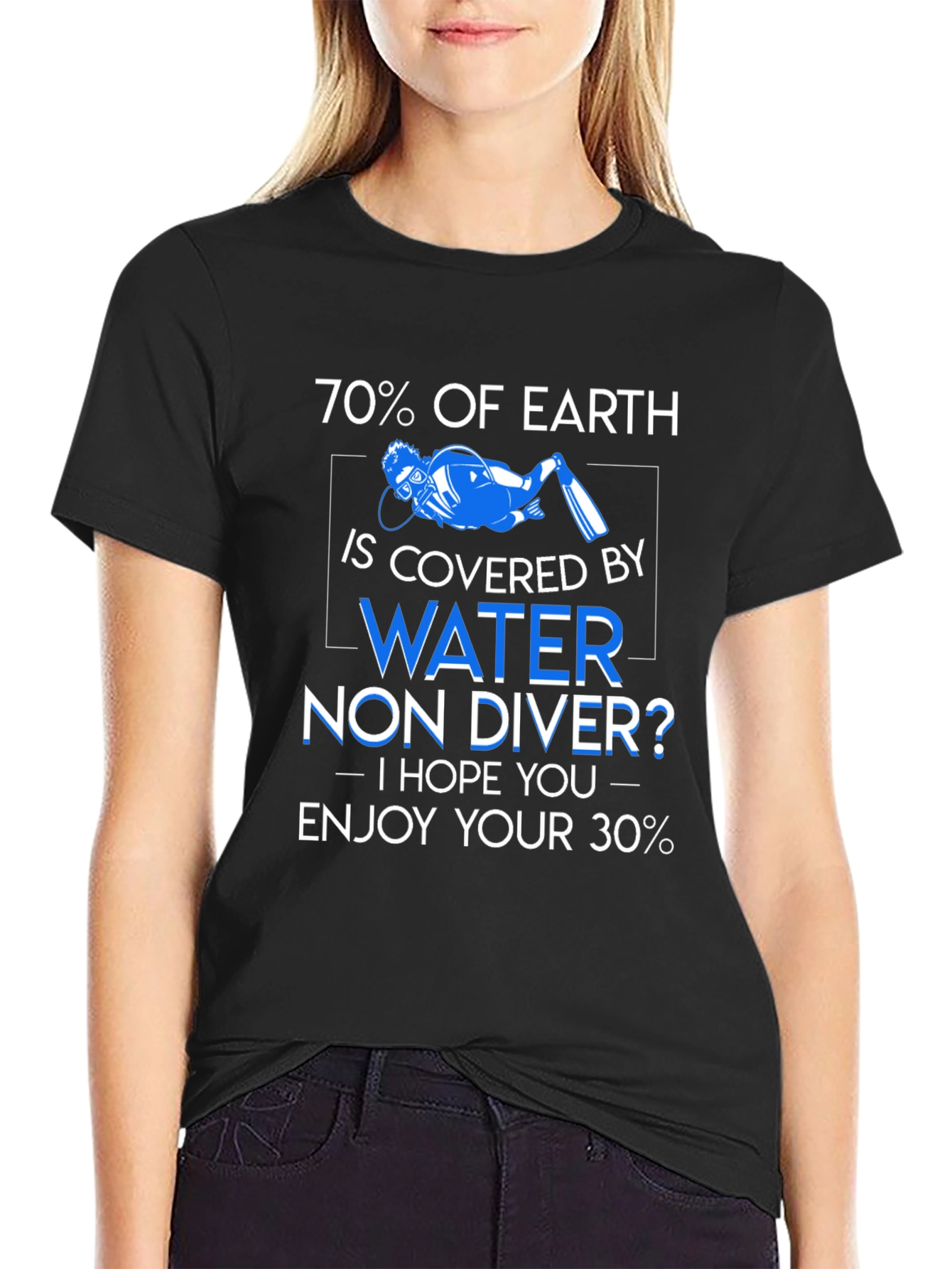Diver T-Shirt - 70% Earth is Water