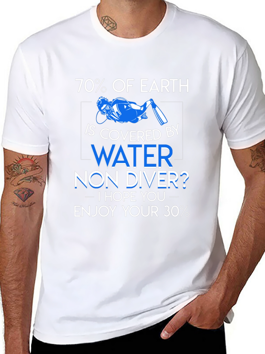Diver T-Shirt - 70% Earth is Water